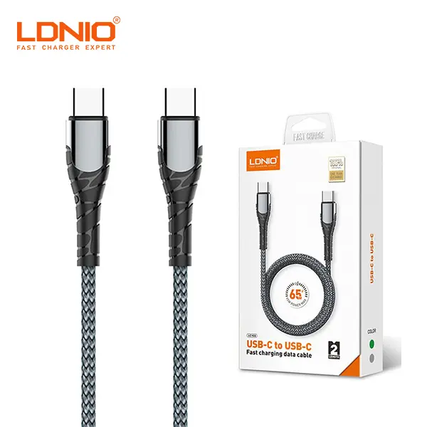 LDNIO LC102 65W USB C to USB C Cable Fast Charging Data Cable@ido.lk