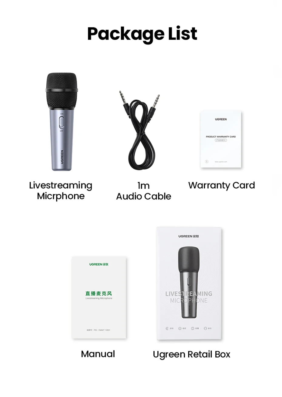 UGREEN Live Streaming Microphone 10931 Best Price in Sri Lanka | ido.lk