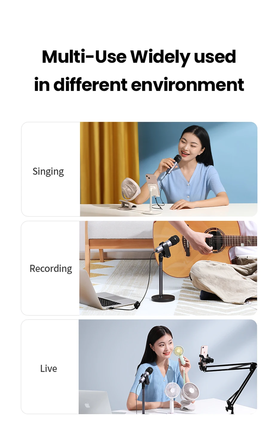 UGREEN Live Streaming Microphone 10931 Best Price in Sri Lanka | ido.lk