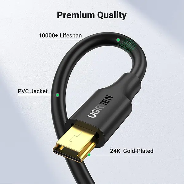 UGREEN Mini USB Cable 1M USB 2.0 to Mini 5 Pin Cable 10355 in Sri Lanka@ido.lk