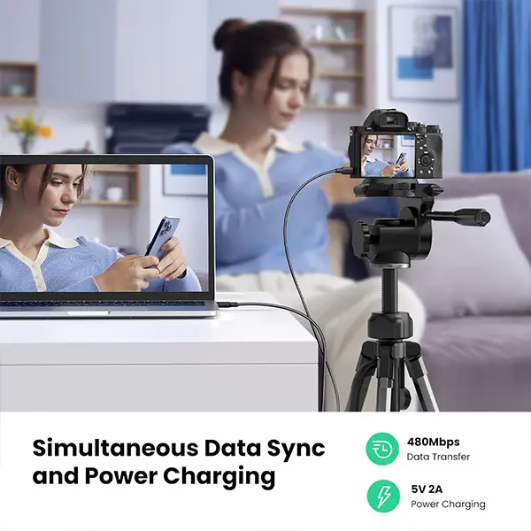 UGREEN Mini USB Cable 1M USB 2.0 to Mini 5 Pin Cable 10355@ ido.lk