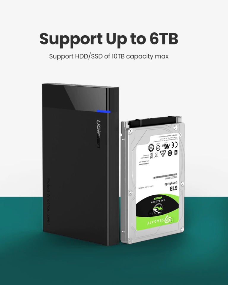 UGREEN USB C 3.1 2.5inch Hard Disk Enclosure 60735 in Sri Lanka from ido.lk