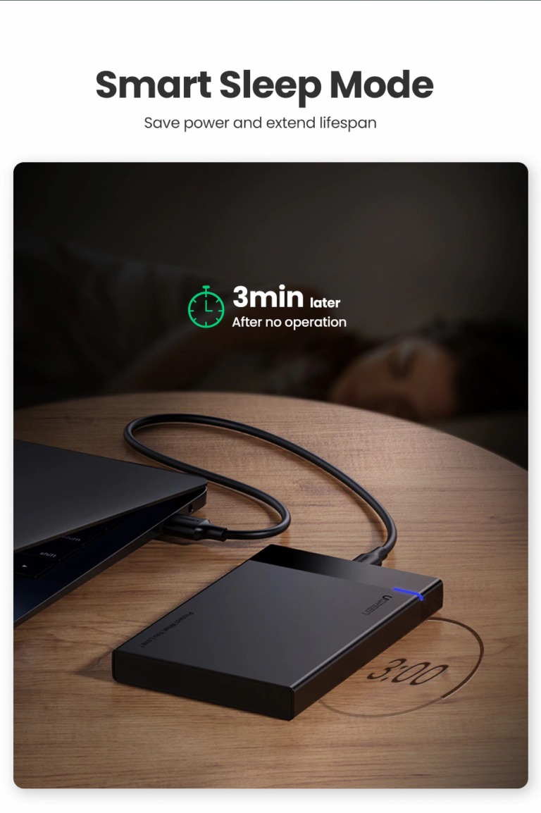 UGREEN USB C 3.1 2.5inch Hard Disk Enclosure 60735 in Sri Lanka from ido.lk
