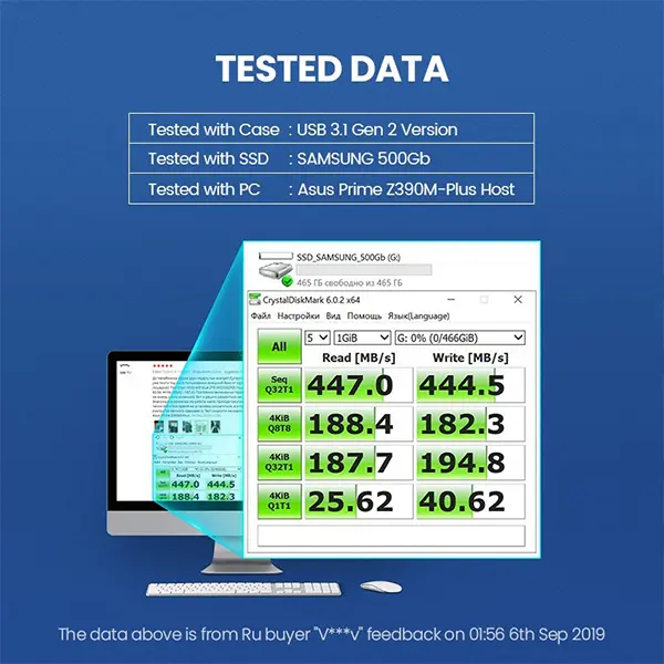 UGREEN USB C 3.1 2.5inch Hard Disk Enclosure 60735@ ido.lk