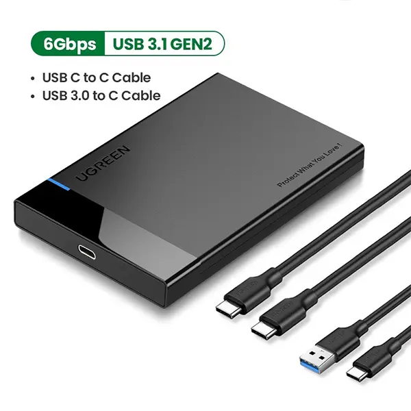UGREEN USB C 3.1 2.5inch Hard Disk Enclosure@ ido.lk