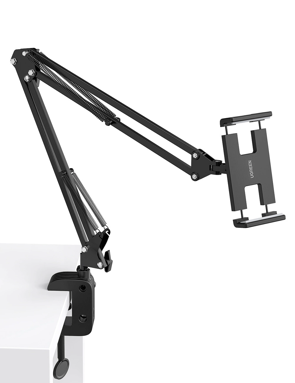 eng pl Ugreen holder tripod folding arm for table desk for phone tablet black gray   