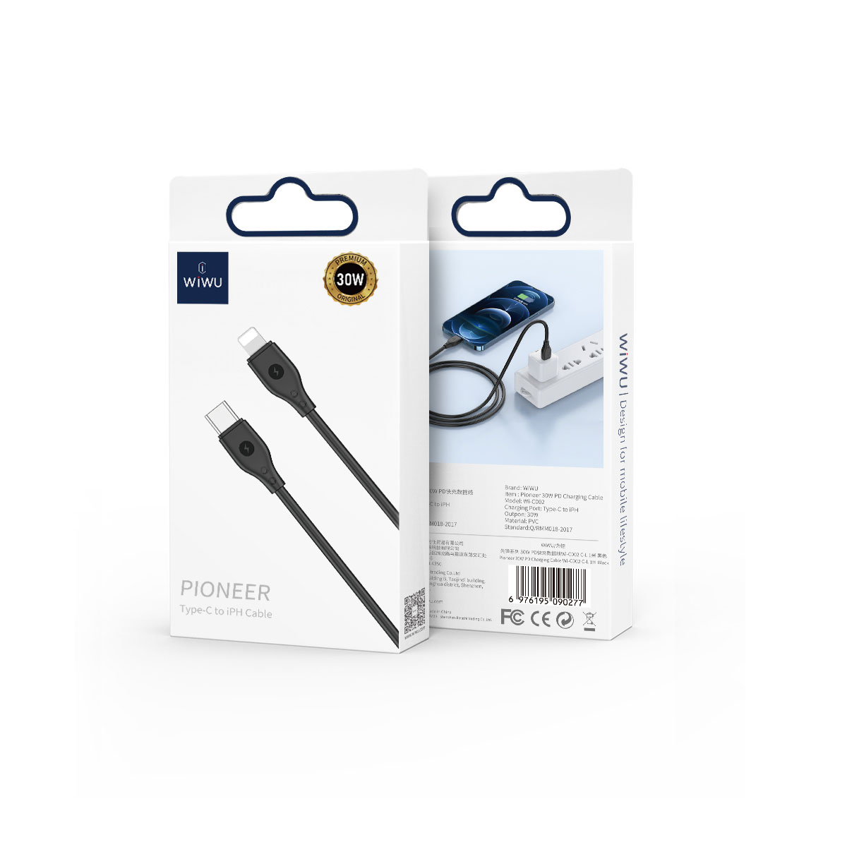 Wiwu Wi-C002 Type C Lightning 30W 1M Cable Best Price in Sri Lanka | ido.lk
