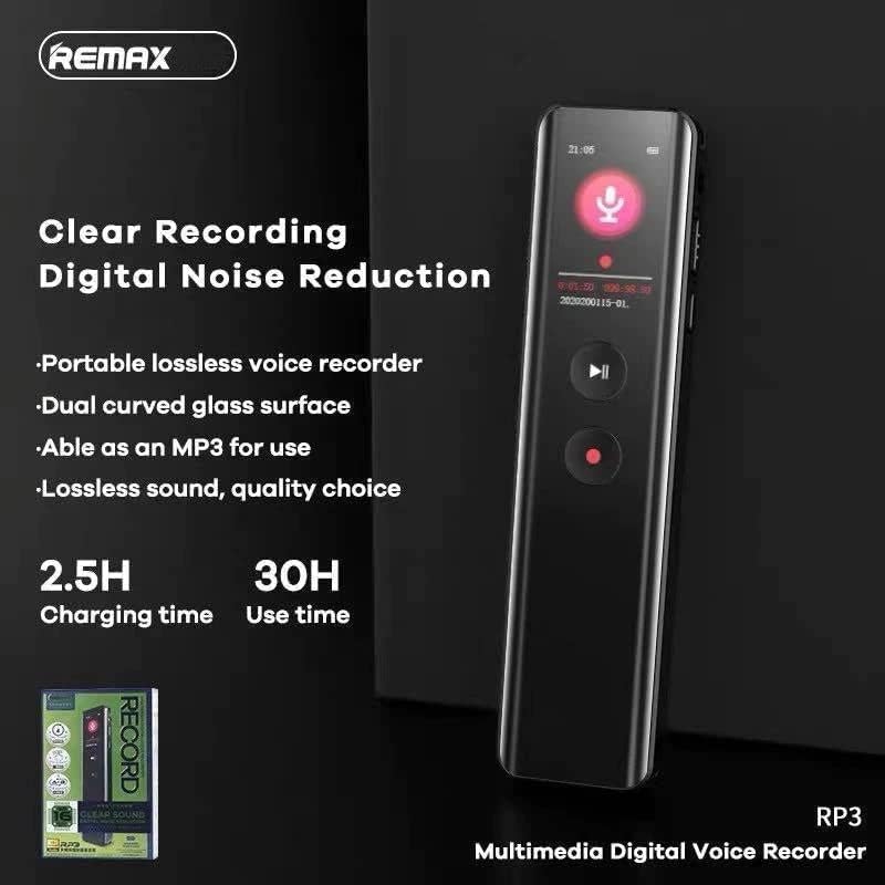 REMAX RP3 Voice Recorder 64GB Built-in Memory Best Price in Sri Lanka | ido.lk