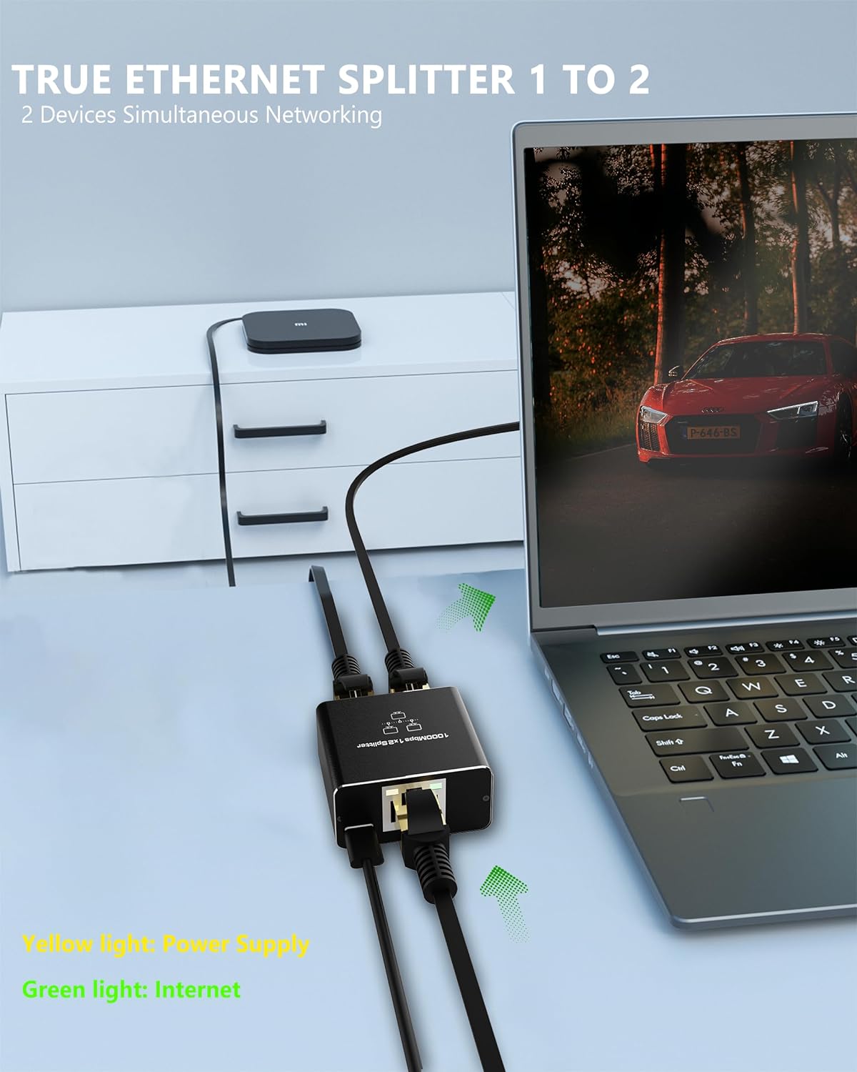 2 Port Gigabit Network Cable Splitter 1000Mbps: Best Price in Sri Lanka | ido.lk