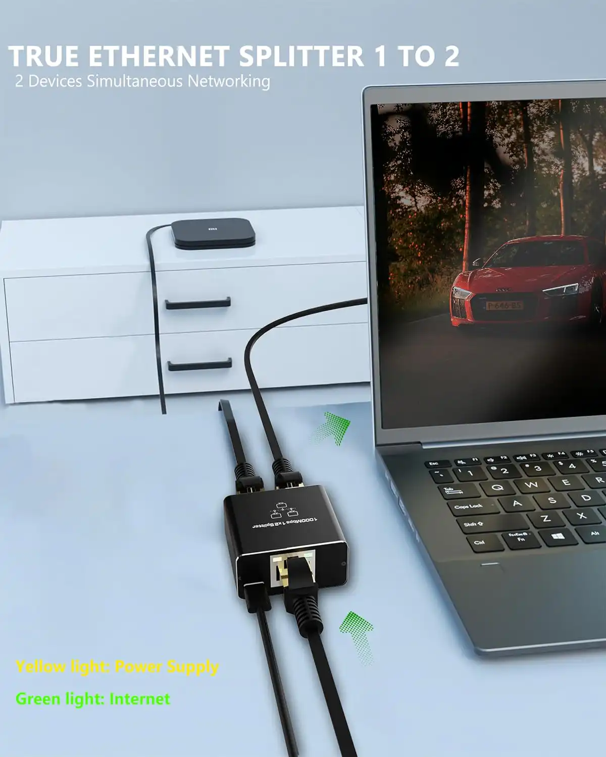 2 Port Gigabit Network Cable Splitter 1000Mbps: Best Price in Sri Lanka | ido.lk