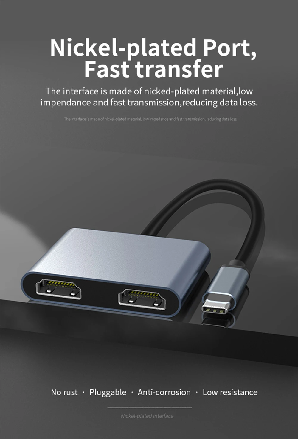 USB Type C to Dual HDMI Adapter USB 3.0 4K 60Hz Best Price in Sri Lanka | ido.lk