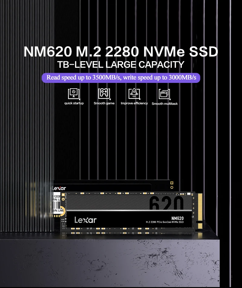 Lexar 256GB NVMe SSD NM620 M.2 2280 Best Price in Sri Lanka | ido.lk