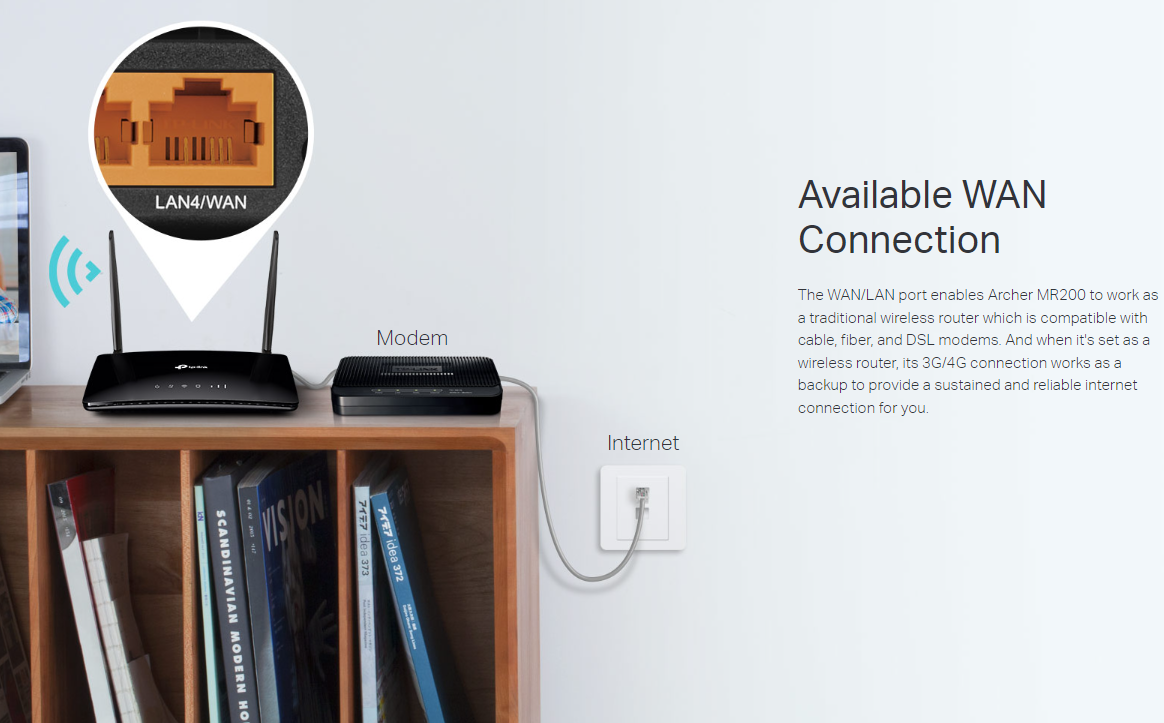Shop TP Link MR200 WiFi Router from ido.lk