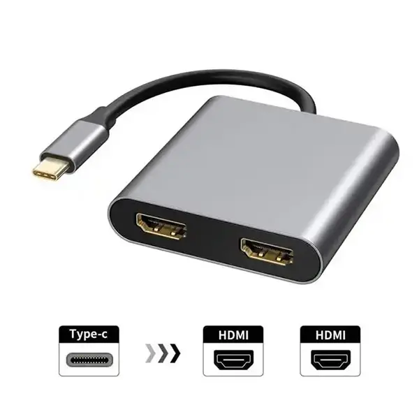 USB Type C to Dual HDMI Adapter USB 3.0 4K 60Hz Sri Lanka@ido.lk