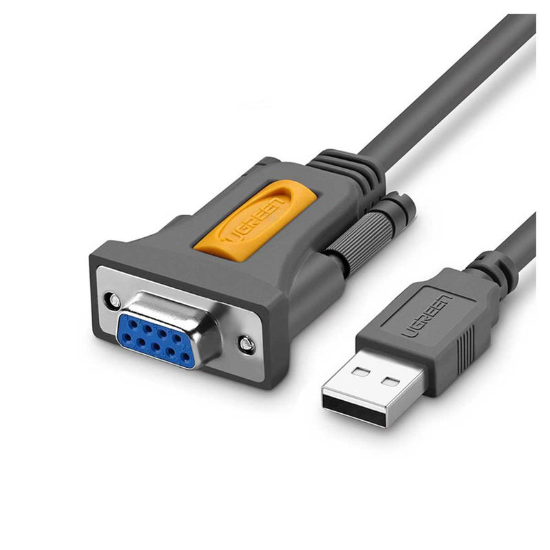 UGreen USB 2.0 A To DB9 RS-232 Female Adapter Cable - 1.5m (Black) ido.lk Sri Lanka