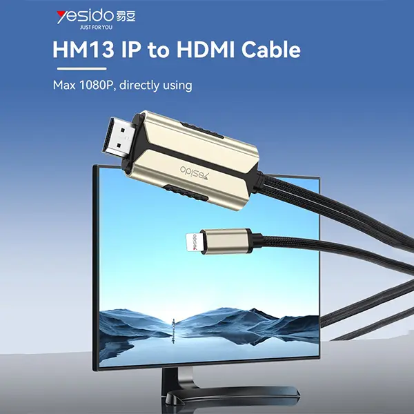 Yesido Lightning to HDMI HTV Adapter HM13 2M @ ido.lk