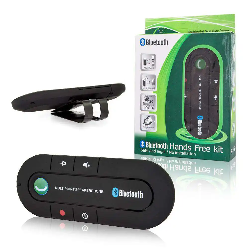 Bluetooth Handsfree Car Kit 3.0 MULTIPOINT+ EDR - Black