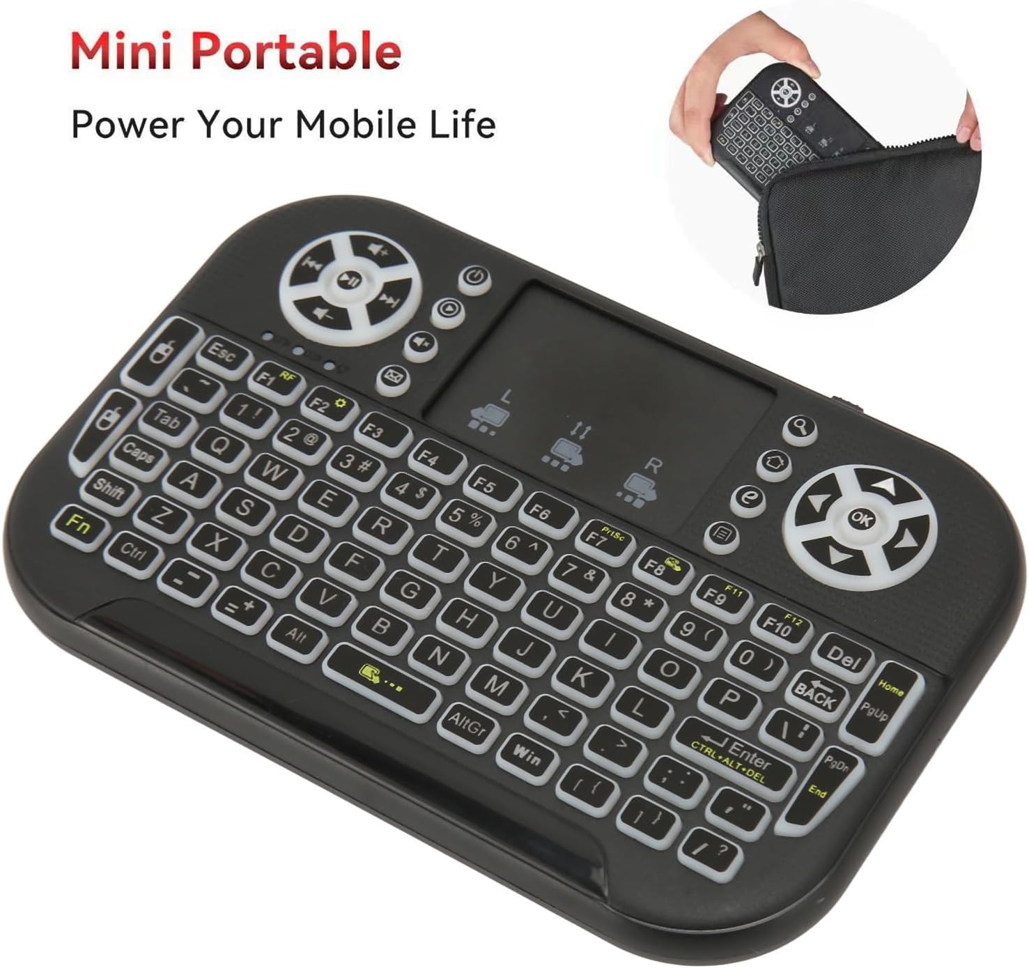 Mini Bluetooth Keyboard with Touchpad + 2.4GHz Backlit Keyboard Best Price in Sri Lanka | ido.lk