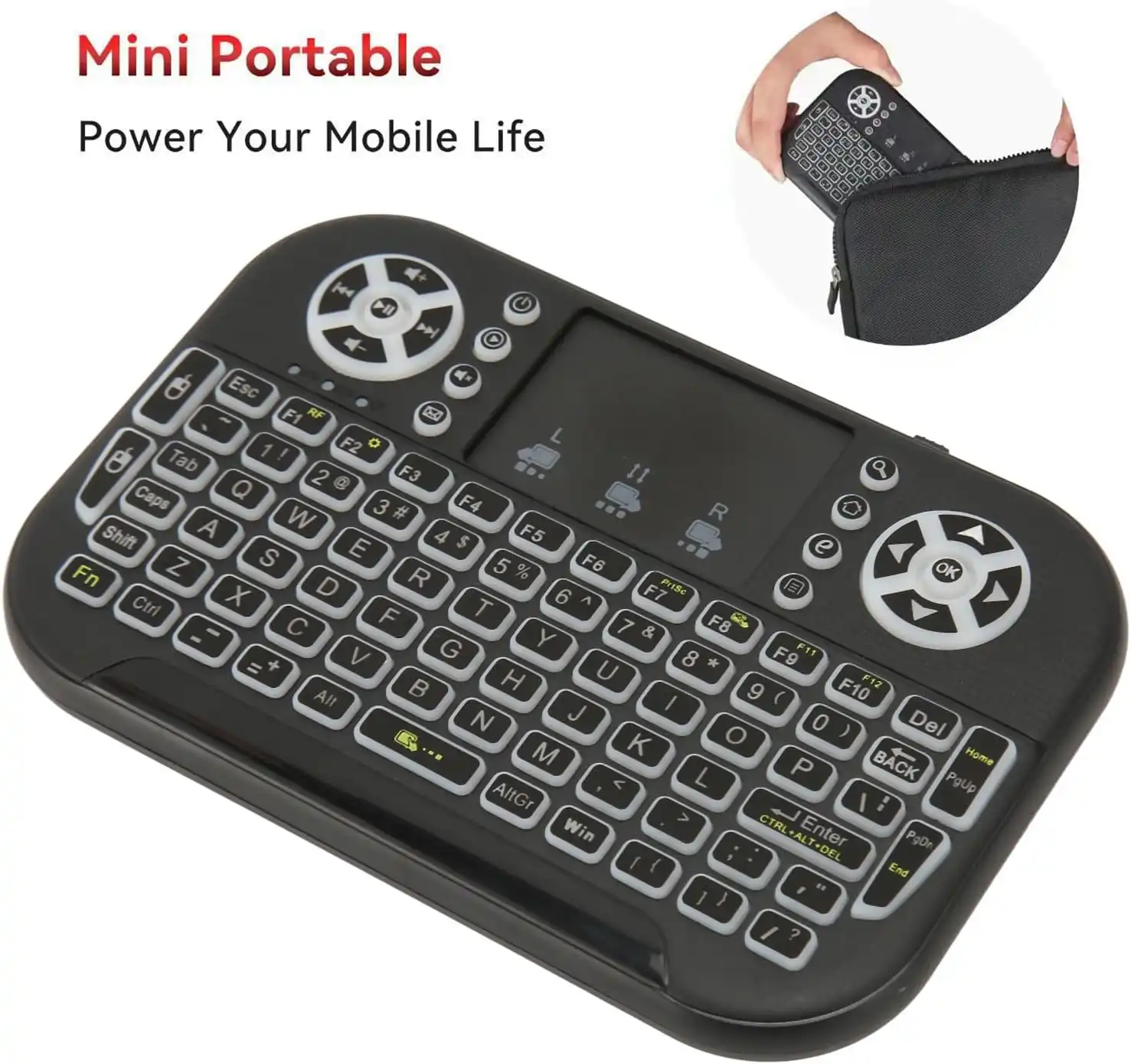 Mini Bluetooth Keyboard with Touchpad + 2.4GHz Backlit Keyboard Best Price in Sri Lanka | ido.lk
