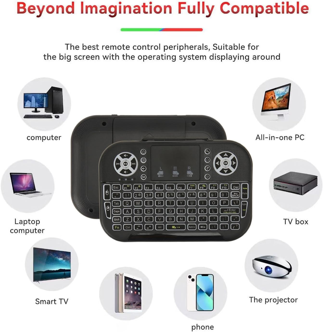Mini Bluetooth Keyboard with Touchpad + 2.4GHz Backlit Keyboard Best Price in Sri Lanka | ido.lk