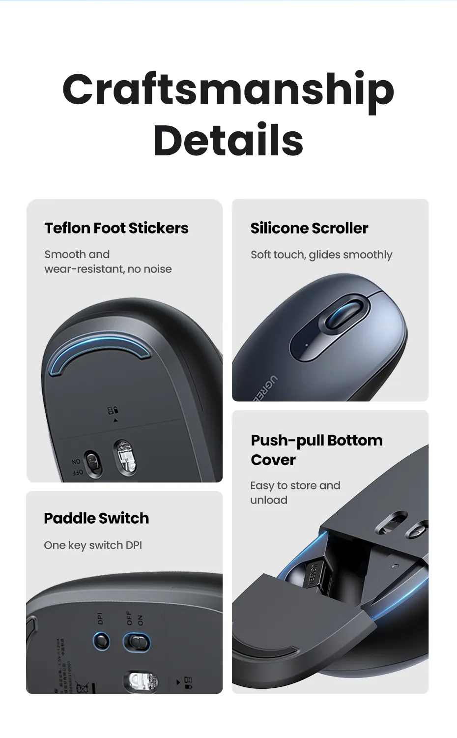 UGREEN 2.4G Wireless Mouse MU105 Best Price in Sri Lanka | ido.lk