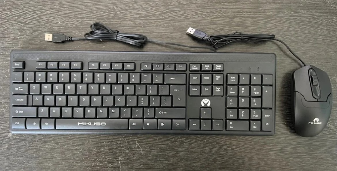 Wired Keyboard Mouse Combo Set Mikuso KB-C012 Best Price in Sri Lanka | ido.lk