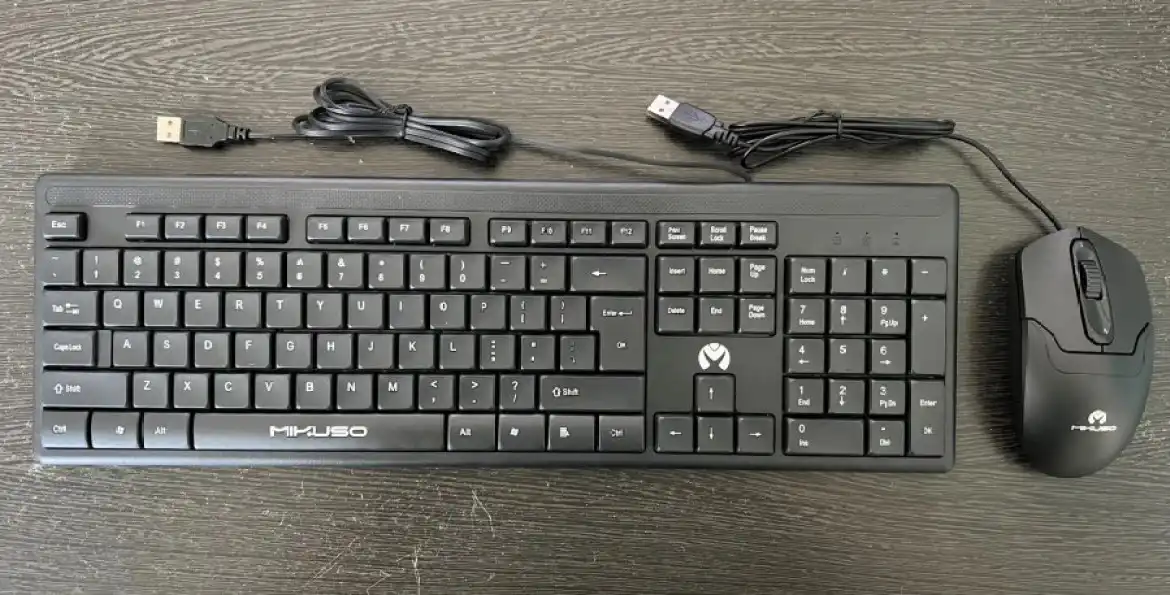 Wired Keyboard Mouse Combo Set Mikuso KB-C012 Best Price in Sri Lanka | ido.lk