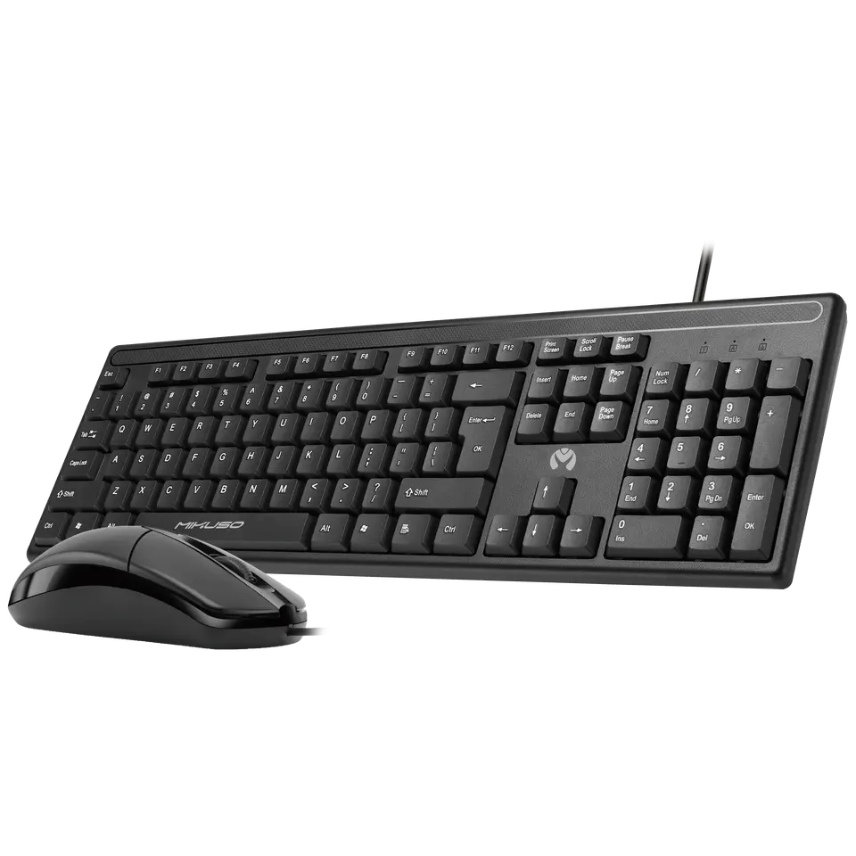 Wired Keyboard Mouse Combo Set Mikuso KB-C012 Best Price in Sri Lanka | ido.lk
