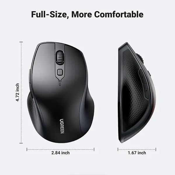 UGREEN Bluetooth 5.0 Wireless Mouse Ergonomic 4000DPI Sri Lanka@ido.lk