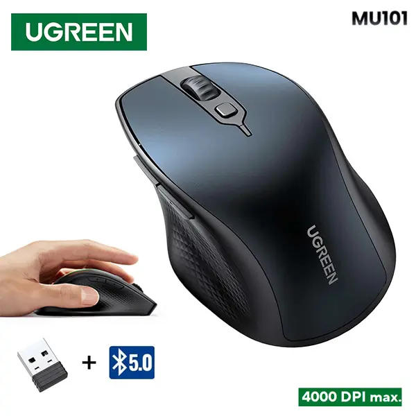 UGREEN Bluetooth 5.0 Wireless Mouse Ergonomic 4000DPI@ido.lk