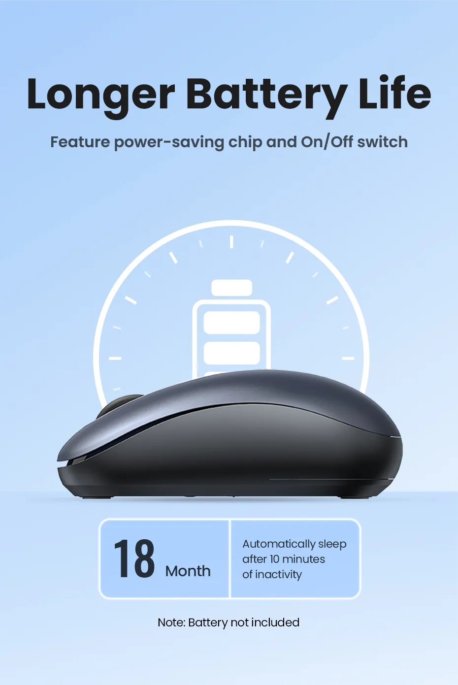 UGREEN 2.4G Wireless Mouse MU105 Best Price in Sri Lanka | ido.lk