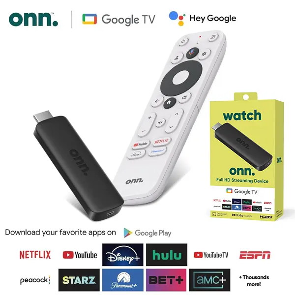 onn. Android TV Stick Google TV Full HD Streaming Device@ido.lk