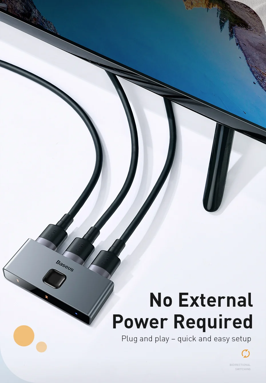 Baseus 2 in 1 Matrix HDMI Switcher Best Price in Sri Lanka ido.lk