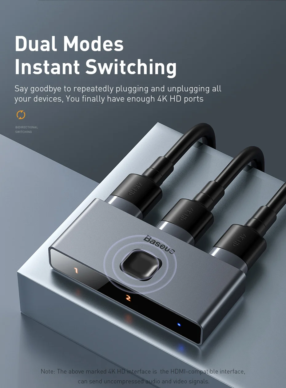 Baseus 2 in 1 Matrix HDMI Switcher Best Price in Sri Lanka ido.lk