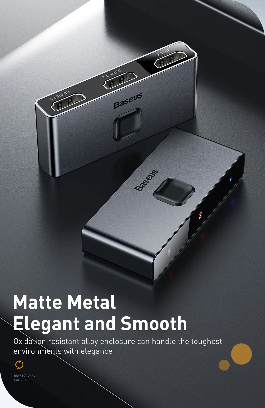 Baseus 2 in 1 Matrix HDMI Switcher Best Price in Sri Lanka ido.lk