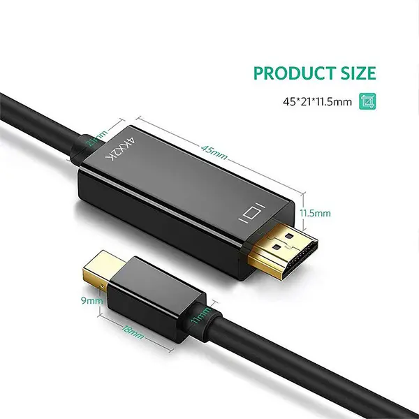 Mini Displayport to HDMI Cable 1.5M @ido.lk