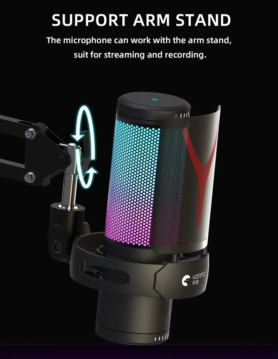 USB Wired Condenser Recording Microphone YANMAI GM7 Best Price in Sri Lanka | ido.lk