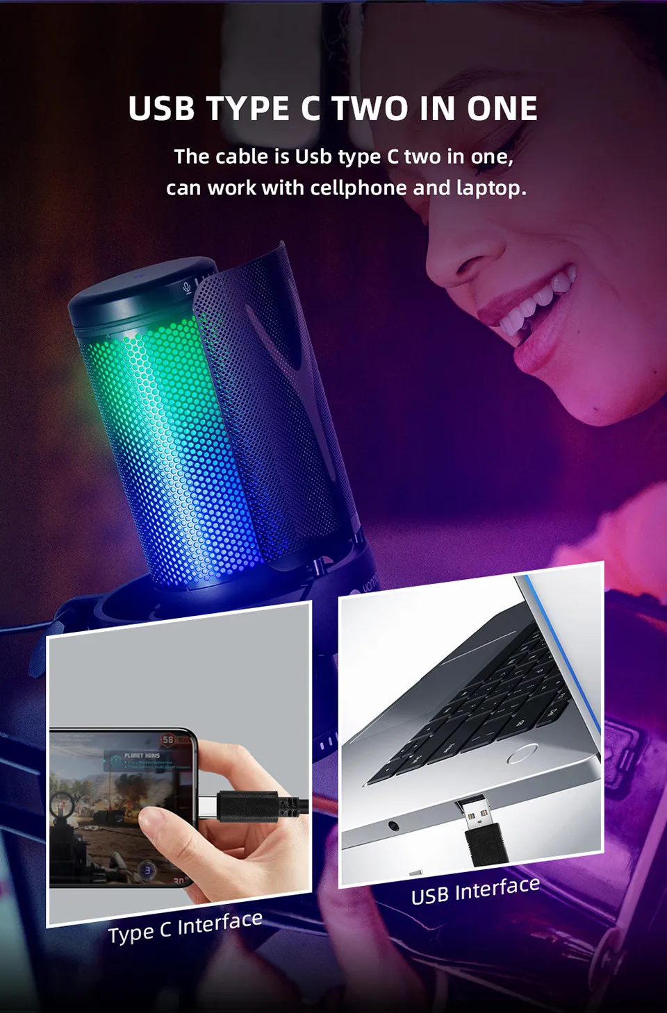 USB Wired Condenser Recording Microphone YANMAI GM7 Best Price in Sri Lanka | ido.lk