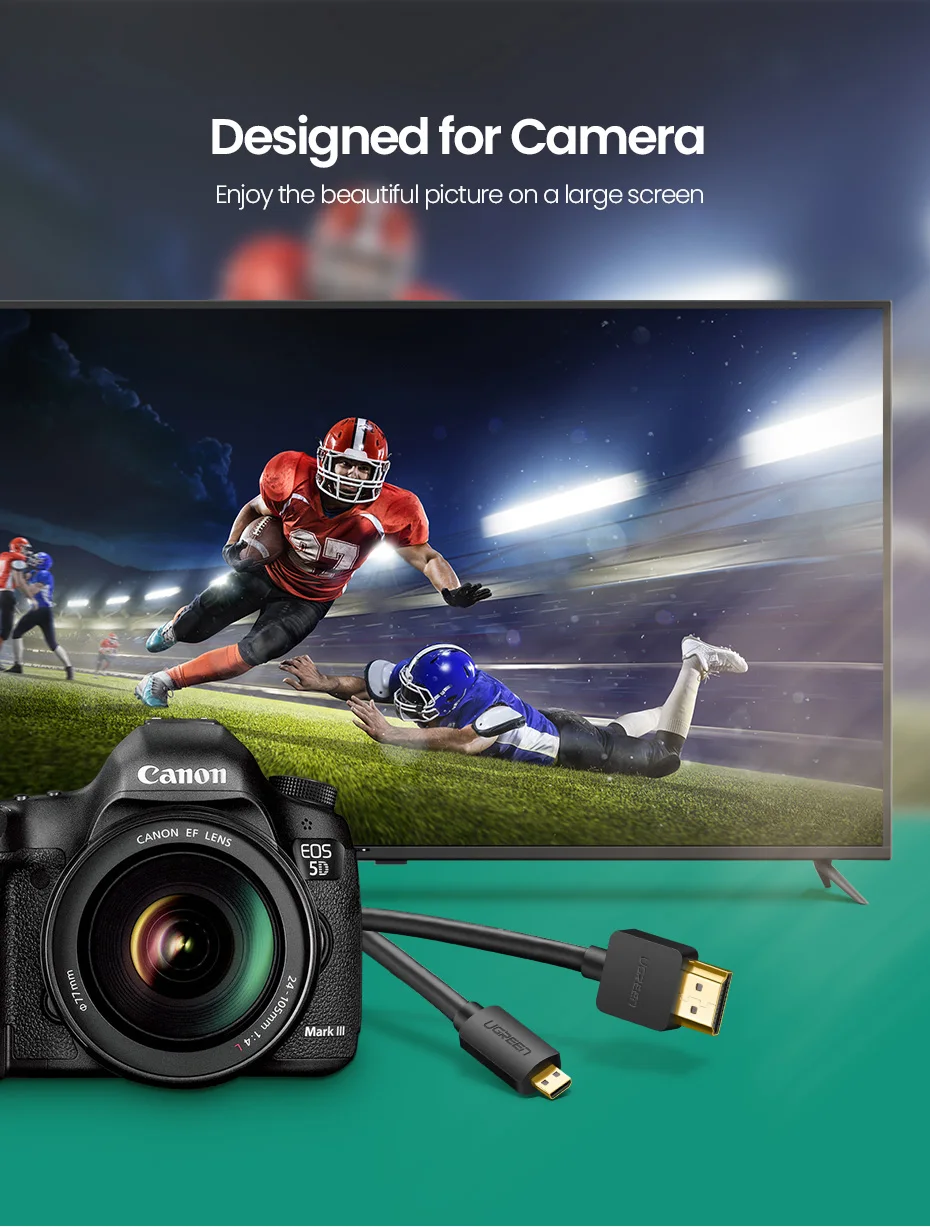 Ugreen Micro HDMI to HDMI Cable 3M 30104 Price in SrI Lanka | ido.lk