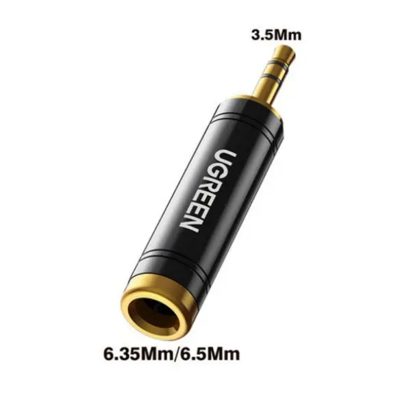 UGREEN 3.5mm to 6.5mm Adapter Gold Plated @ido.lk