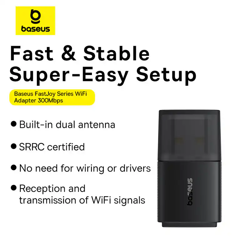 Baseus 300Mbps USB WiFi Adapter BS-OH169  Best Price in Sri Lanka | ido.lk