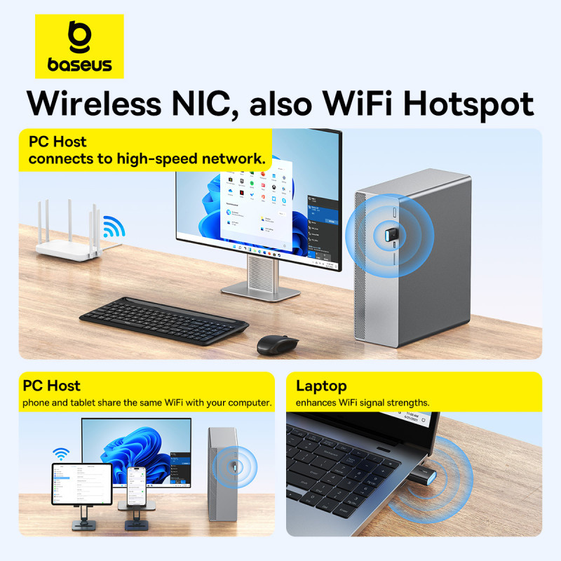 Baseus 300Mbps USB WiFi Adapter BS-OH169  Best Price in Sri Lanka | ido.lk
