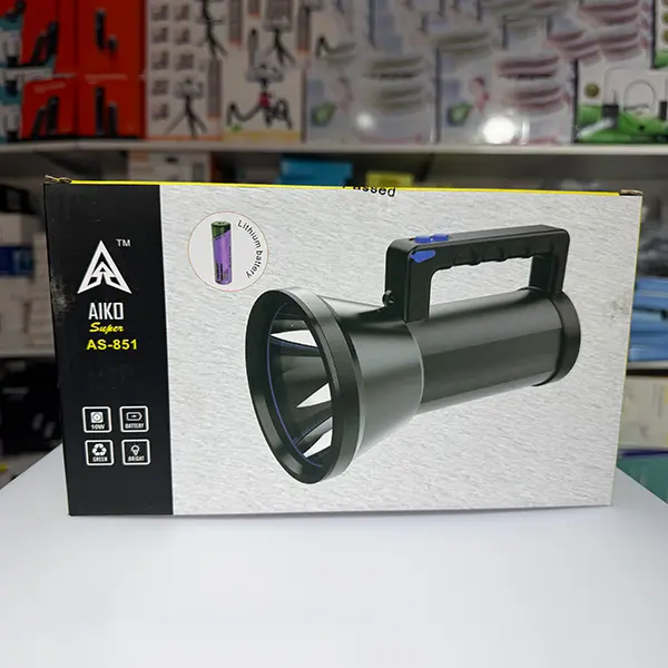 10W Aiko Super Rechargeable Torch AS-851 Sri lanka @ido.lk