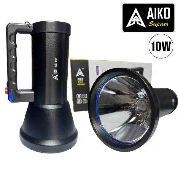 10W Aiko Super Rechargeable Torch AS-851@ido.lk