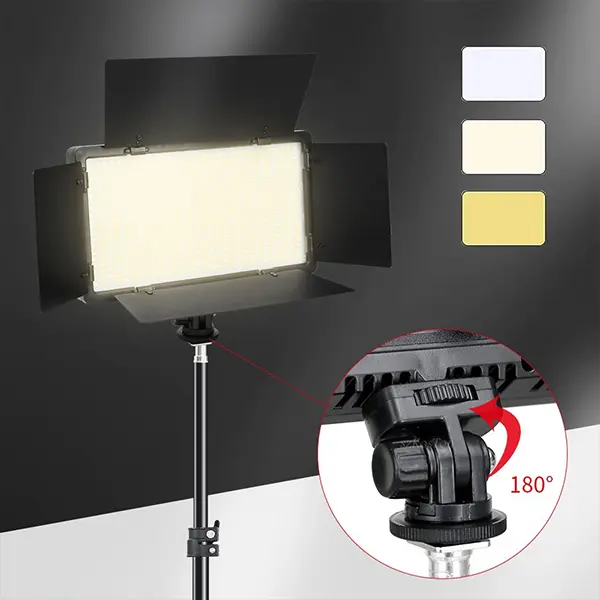 50W Portable LED Light Panel LED-880 Pro Video and Photo Lighting Kit @ido.lk