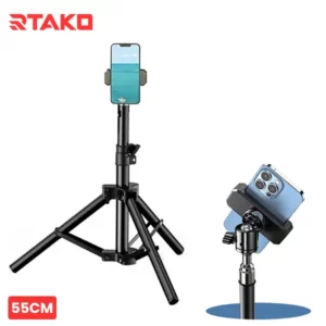 Mobile Tripod Stand with Phone Holder RTAKO ZJ-ZB01 21.5in@ido.lk