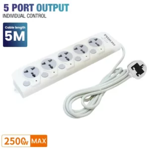 Nikai 5 way Power Extension Cord 5M@ido.lk