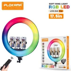 Plokama R45 Pro Soft LED RGB Ring light 17.5inch@ido.lk