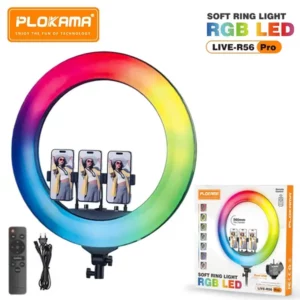 Soft LED RGB Ring light 22inch Plokama R56 Pro@ido.lk