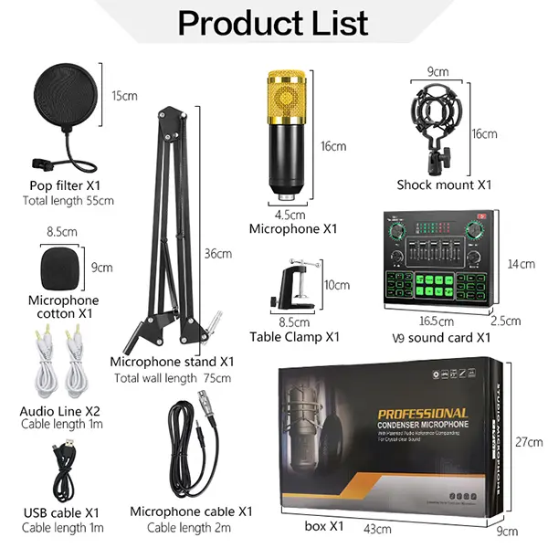 V9 Sound Card with Condenser Mic Price in Sri Lanka @ ido.lk